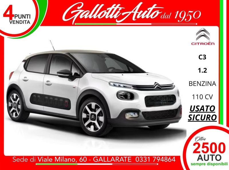 CITROEN C 3 C3 1.2 puretech Max s&s 110cv eat6 - Gallotti Auto
