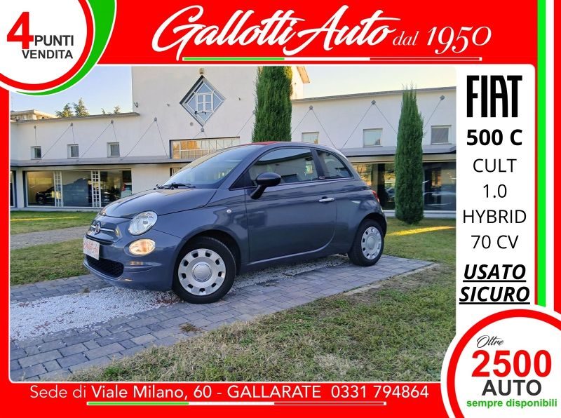 FIAT 500 C 500 1.0 hybrid Cult 70cv - Gallotti Auto