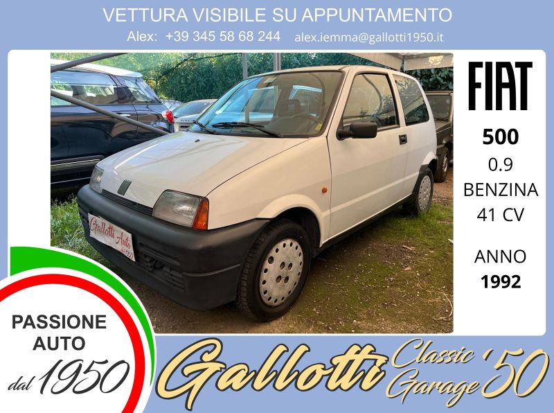 FIAT 500 0.9 BENZ. 41 CV - Gallotti Auto