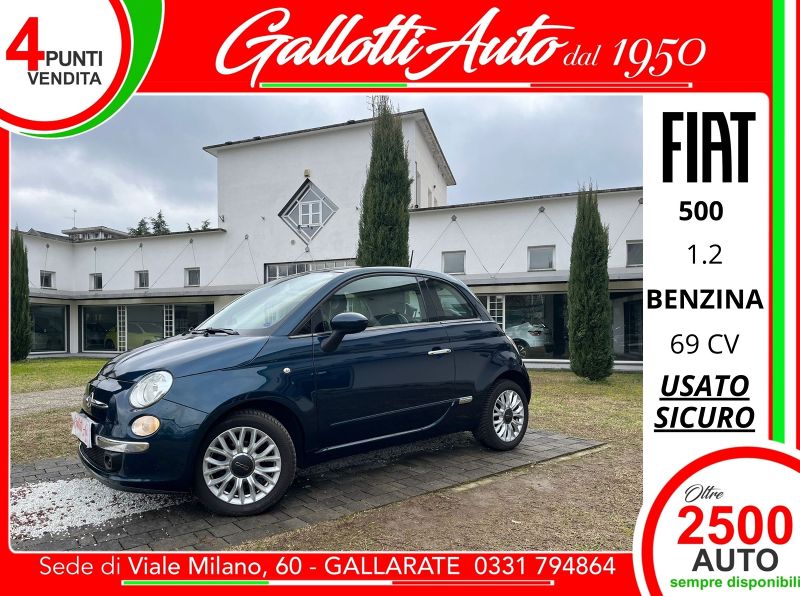 FIAT 500 1.2 Lounge 69cv E6 - Gallotti Auto