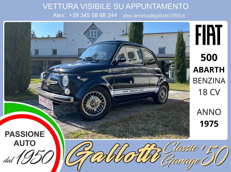 FIAT 500 replica ABARTH 0.6 bz 18cv - Gallotti Auto