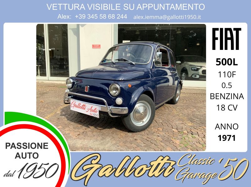 FIAT 500L BERLINA
110 F BERLINA 110 F  0.5 benzina 18cv - Gallotti Auto