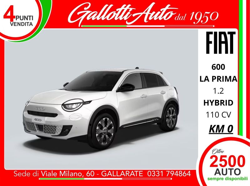 FIAT 600 1.2 hybrid La Prima 110cv  - Gallotti Auto