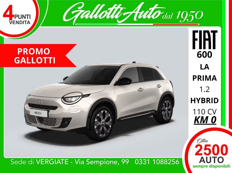FIAT 600 10/2025 Km0 a Gallarate | Gallotti Auto