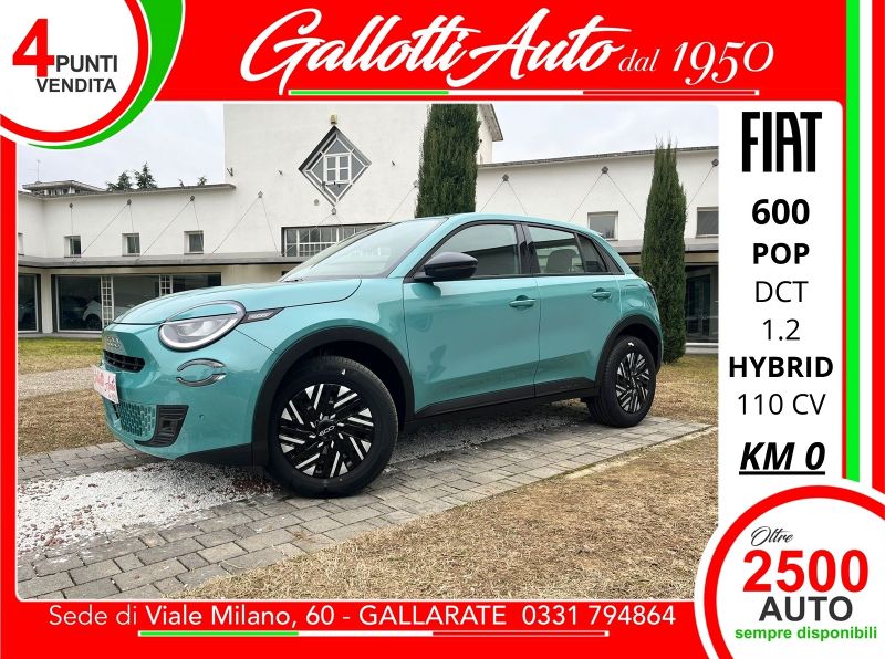 FIAT 600 Pop 1.2 Hybrid 110cv DCT - Gallotti Auto