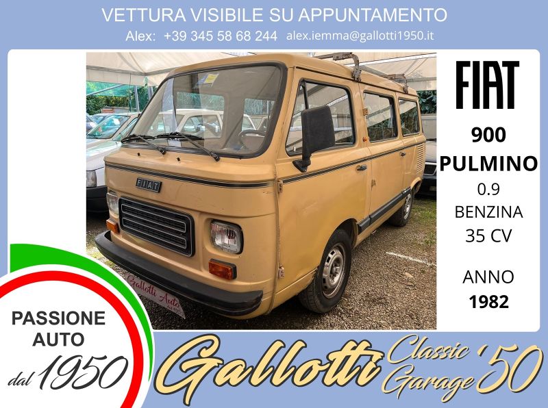 FIAT 900 Pulmino 0.9 benzina 35cv 7posti - Gallotti Auto