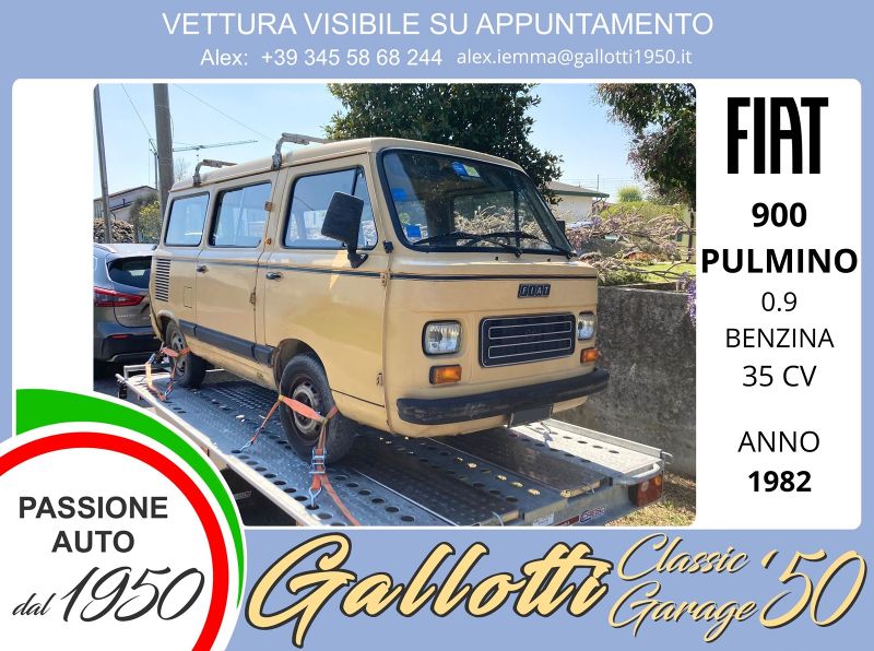 FIAT 900 Pulmino 0.9 benzina 35cv 7posti - Gallotti Auto