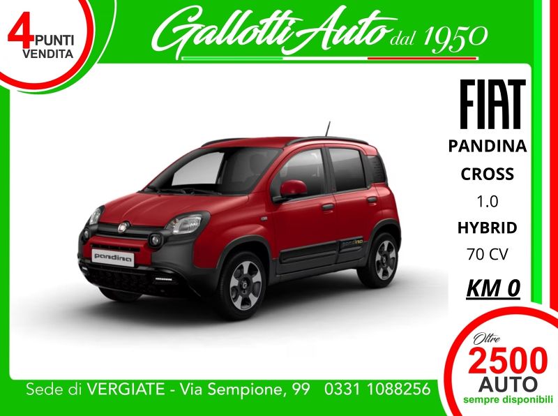 FIAT PANDINA CROSS 1.0 firefly hybrid s&s 70cv    - Gallotti Auto