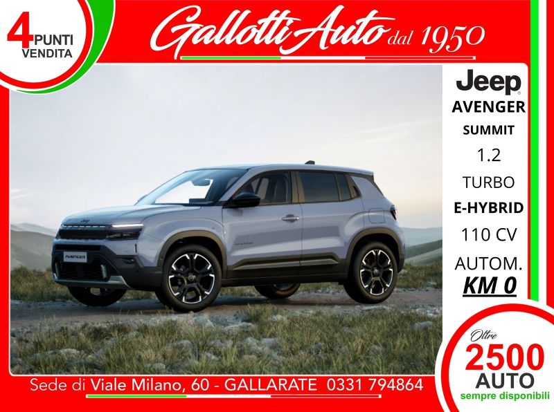Jeep Avenger 08/2026 Km0 a Gallarate | Gallotti Auto