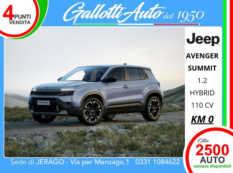 Jeep Avenger 09/2026 Km0 a Gallarate | Gallotti Auto