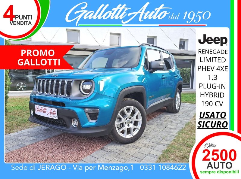 Jeep Renegade 1.3 T4 PHEV 190 CV LIMITED 4XE AUTOM - Gallotti Auto