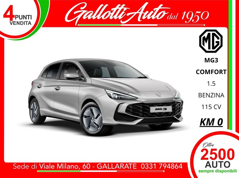 MG MG3 01/1 Km0 a Gallarate | Gallotti Auto