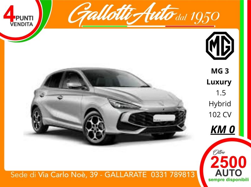 MG MG3 MG3 1.5 hybrid+ Luxury auto - Gallotti Auto