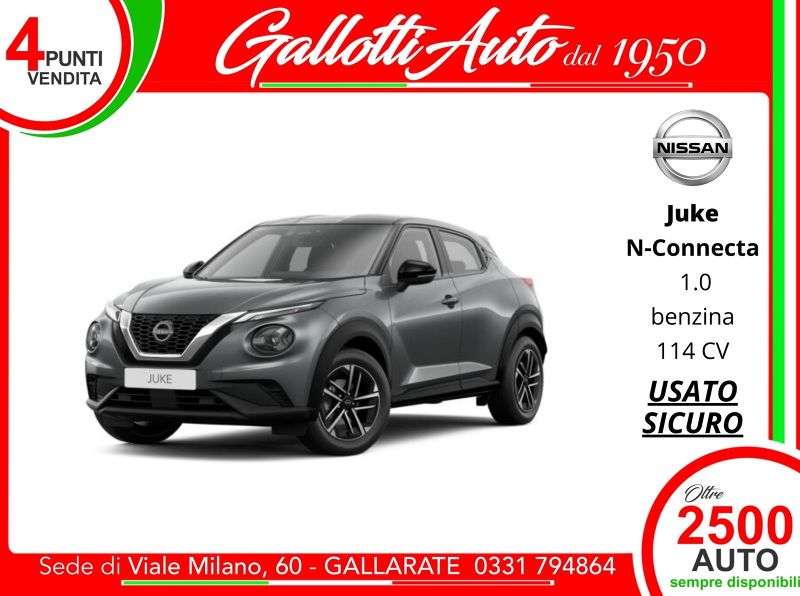 Nissan Juke Juke 1.0 dig-t N-Connecta 114cv - Gallotti Auto