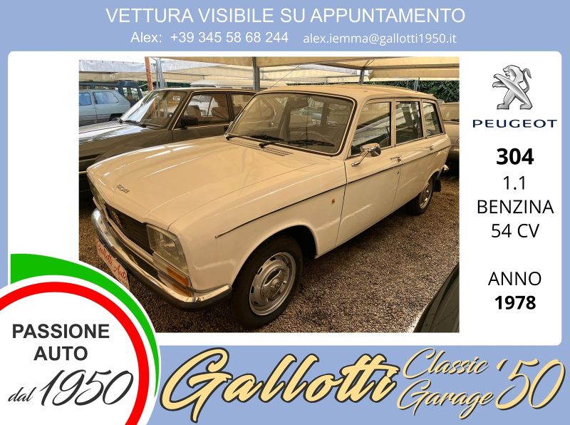 Peugeot 304 01/1978 Km0 a Gallarate | Gallotti Auto