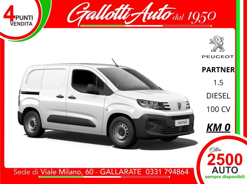 Peugeot Partner 09/2026 Km0 a Gallarate | Gallotti Auto