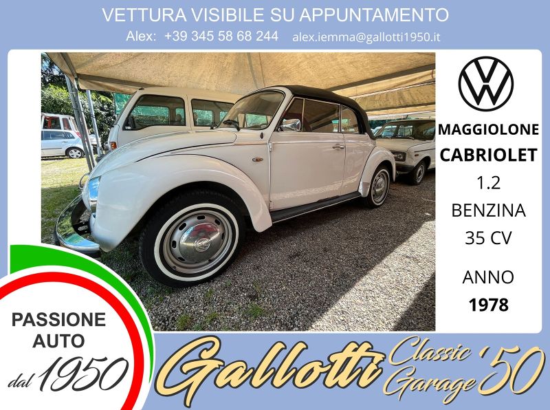 VOLKSWAGEN MAGGIOLONE
CABRIOLET - Gallotti Auto