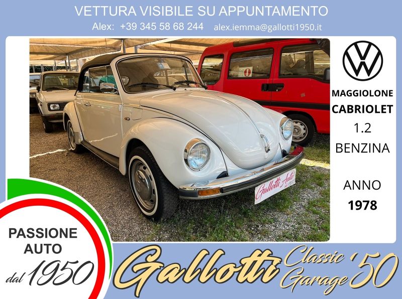 VOLKSWAGEN MAGGIOLONE
CABRIOLET 10/1978 Usato a Gallarate | Gallotti Auto